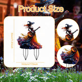 Maxbell Acrylic 2D Flat Girl Garden Stake Garden Sign for Porch Party Supplies Fence Guitar