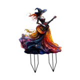 Maxbell Acrylic 2D Flat Girl Garden Stake Garden Sign for Porch Party Supplies Fence Guitar