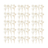 Maxbell 60 Pieces Wooden Wildflower Decor DIY Floral Art Kit for Nursery Living Room Style A