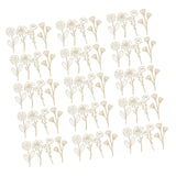 Maxbell 60 Pieces Wooden Wildflower Decor DIY Floral Art Kit for Nursery Living Room Style A