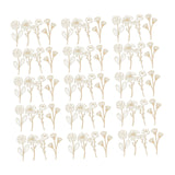 Maxbell 60 Pieces Wooden Wildflower Decor DIY Floral Art Kit for Nursery Living Room Style A