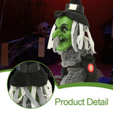 Maxbell Halloween Witch Decor Scary Electronic Toy for Trick or Treat Parties Events