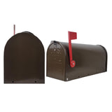 Maxbell Metal Mailbox Heavy Duty Medium Capacity Decorative Post Mounted for Outside