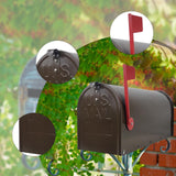 Maxbell Metal Mailbox Heavy Duty Medium Capacity Decorative Post Mounted for Outside
