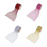 Maxbell 1 Roll Mesh Glitter Wired Ribbon for Flower Bouquet Gift Packaging
