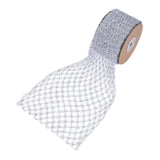 Maxbell 1 Roll Mesh Glitter Wired Ribbon for Flower Bouquet Gift Packaging