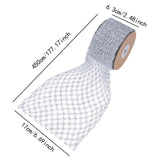 Maxbell 1 Roll Mesh Glitter Wired Ribbon for Flower Bouquet Gift Packaging