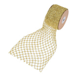 Maxbell 1 Roll Mesh Glitter Wired Ribbon for Flower Bouquet Gift Packaging