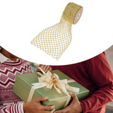 Maxbell 1 Roll Mesh Glitter Wired Ribbon for Flower Bouquet Gift Packaging