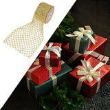 Maxbell 1 Roll Mesh Glitter Wired Ribbon for Flower Bouquet Gift Packaging