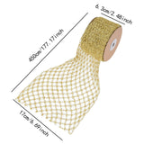 Maxbell 1 Roll Mesh Glitter Wired Ribbon for Flower Bouquet Gift Packaging