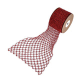 Maxbell 1 Roll Mesh Glitter Wired Ribbon for Flower Bouquet Gift Packaging