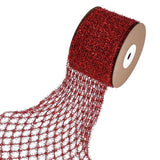 Maxbell 1 Roll Mesh Glitter Wired Ribbon for Flower Bouquet Gift Packaging