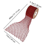 Maxbell 1 Roll Mesh Glitter Wired Ribbon for Flower Bouquet Gift Packaging