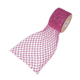 Maxbell 1 Roll Mesh Glitter Wired Ribbon for Flower Bouquet Gift Packaging