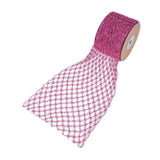 Maxbell 1 Roll Mesh Glitter Wired Ribbon for Flower Bouquet Gift Packaging