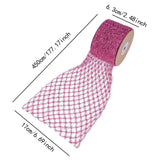 Maxbell 1 Roll Mesh Glitter Wired Ribbon for Flower Bouquet Gift Packaging