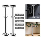 Maxbell 2x Undermount Sink Support Washbasin Bracket for Farmhouse Sink Counter S