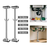 Maxbell 2x Undermount Sink Support Washbasin Bracket for Farmhouse Sink Counter S