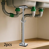 Maxbell 2x Undermount Sink Support Washbasin Bracket for Farmhouse Sink Counter M