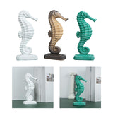 Maxbell Seahorse Figurine Gift Art Modern Gift Resin Figurine Statue Decor