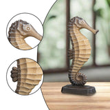 Maxbell Seahorse Figurine Gift Art Modern Gift Resin Figurine Statue Decor
