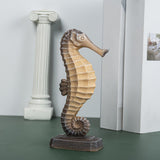 Maxbell Seahorse Figurine Gift Art Modern Gift Resin Figurine Statue Decor