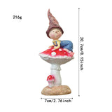 Maxbell Fairy Garden Mushroom Stand Flower Bed Entrance Sculpture Miniature Figurine