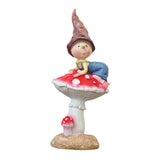 Maxbell Fairy Garden Mushroom Stand Flower Bed Entrance Sculpture Miniature Figurine
