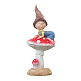 Maxbell Fairy Garden Mushroom Stand Flower Bed Entrance Sculpture Miniature Figurine