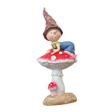 Maxbell Fairy Garden Mushroom Stand Flower Bed Entrance Sculpture Miniature Figurine