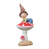 Maxbell Fairy Garden Mushroom Stand Flower Bed Entrance Sculpture Miniature Figurine