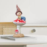 Maxbell Fairy Garden Mushroom Stand Flower Bed Entrance Sculpture Miniature Figurine