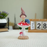 Maxbell Fairy Garden Mushroom Stand Flower Bed Entrance Sculpture Miniature Figurine