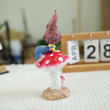Maxbell Fairy Garden Mushroom Stand Flower Bed Entrance Sculpture Miniature Figurine