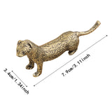 Maxbell Brass Mini Weasel Statue Collection Weasel Figurine for Cabinet Office Decor