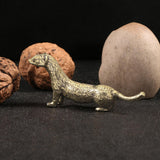 Maxbell Brass Mini Weasel Statue Collection Weasel Figurine for Cabinet Office Decor