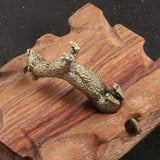 Maxbell Brass Mini Weasel Statue Collection Weasel Figurine for Cabinet Office Decor