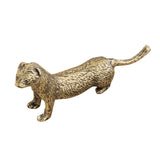 Maxbell Brass Mini Weasel Statue Collection Weasel Figurine for Cabinet Office Decor