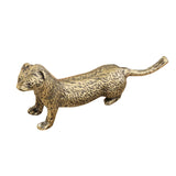 Maxbell Brass Mini Weasel Statue Collection Weasel Figurine for Cabinet Office Decor