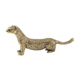 Maxbell Brass Mini Weasel Statue Collection Weasel Figurine for Cabinet Office Decor