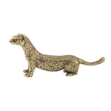 Maxbell Brass Mini Weasel Statue Collection Weasel Figurine for Cabinet Office Decor