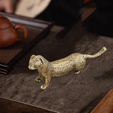 Maxbell Brass Mini Weasel Statue Collection Weasel Figurine for Cabinet Office Decor