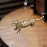 Maxbell Brass Mini Weasel Statue Collection Weasel Figurine for Cabinet Office Decor