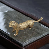 Maxbell Brass Mini Weasel Statue Collection Weasel Figurine for Cabinet Office Decor