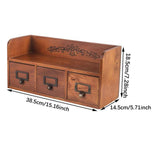 Maxbell Wooden Storage Box Home Desk Office Organizer for Hardware Hairpin Cosmetics