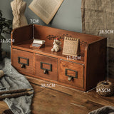 Maxbell Wooden Storage Box Home Desk Office Organizer for Hardware Hairpin Cosmetics