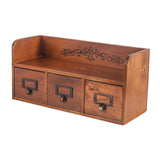 Maxbell Wooden Storage Box Home Desk Office Organizer for Hardware Hairpin Cosmetics