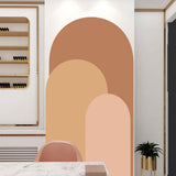 Maxbell Arch Wall Decal Stick and Peel Modern Indoor Party Decoration Arch Wallpaper Pink