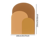 Maxbell Arch Wall Decal Stick and Peel Modern Indoor Party Decoration Arch Wallpaper Orange